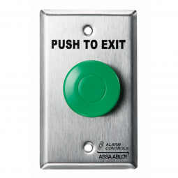 Alarm Controls, TS-14 Mushroom Exit Button with Pneumatic Timer